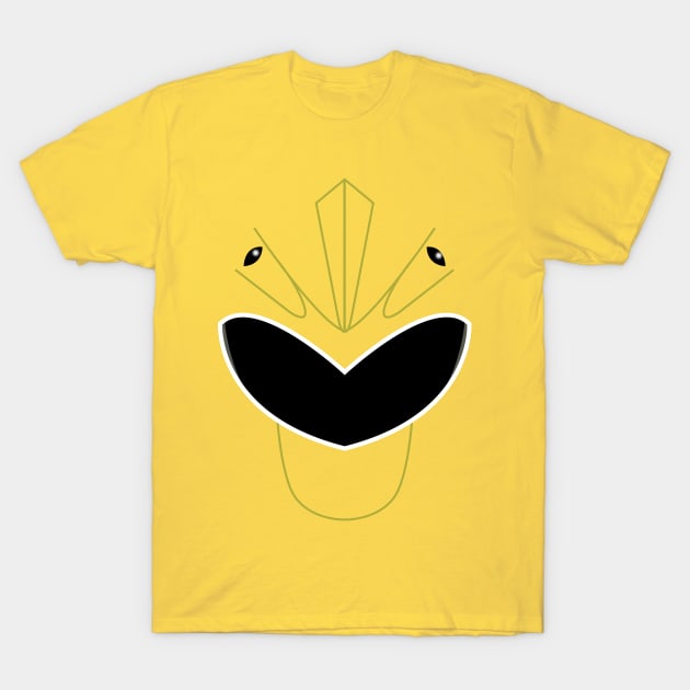 PR Dino Thunder Yellow Ranger Visor T-Shirt by mavgagliano